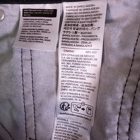 Levis 514 Straight Fit Mens Pants 32x30 Charcoal Gray Stretch - Picture 11 of 14